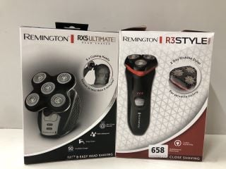 2 X REMINGTON SHAVERS INC RX5 ULTIMATE HEADSHAVER