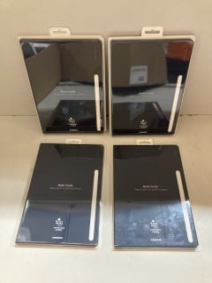 BOX OF TABLET COVERS INC SAMSUNG GALAXY TAB S7+ BOOK COVER