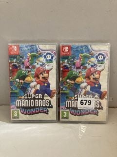 2 X NITENDO SWITCH SUPER MARIOS WONDER