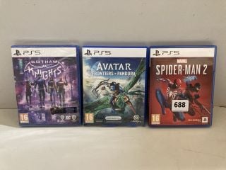 3 X PLAYSTATION 5 GAMES INC MARVEL SPIDER-MAN 2