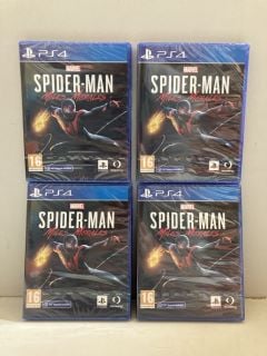 4 X PLAYSTATION 4 MARVEL SPIDER-MAN MILES MORALES