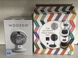 2 X FANS IC WOOZOO DESK FAN