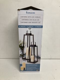 FUSION LANTERNS WITH LED CANDLES