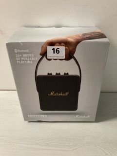 MARSHALL STOCKWELL II BLUETOOTH PORTABLE SPEAKER - RRP £129