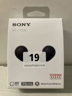 SONY NOISE CANCELLING EARBUDS WITH CHARGING CASE - MODEL WF-C700N