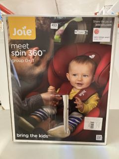 JOIE MEET SPIN 360 GROUP 0+/1 CONVERTIBLE CAR SEAT - RRP £150