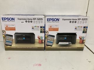 2 X EPSON EXPRESSION HOME COMPACT MULTIFUNCTION PRINTERS - MODEL XP-3205