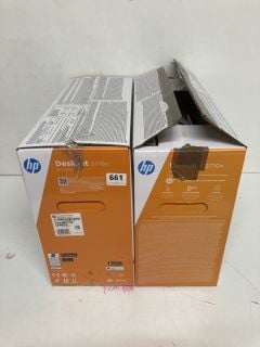 2 X HP DESKJET 2710E ALL IN ONE PRINTER