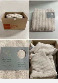 BOX OF JOHN LEWIS & PARTNERS HAND TOWELS (CAGE NUMBER 711112)