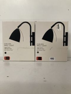 2 X JOHN LEWIS & PARTNERS CHELSEA WALL LIGHTS (CAGE NUMBER 712281)