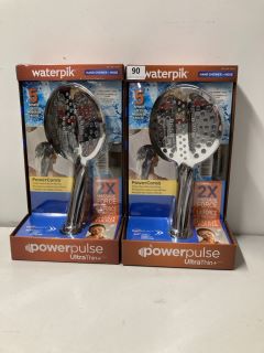 2 X WATERPIK POWERPULSE ULTRATHIN+ HAND SHOWER + HOSE