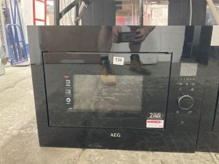 AEG INTEGRATED MICROWAVE MODEL MBE2658SEB RRP £439