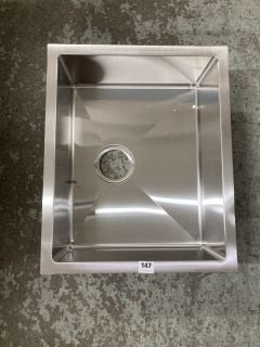 ONE BOWL LARGE KITCHEN SINK IN STAINLESS STEEL