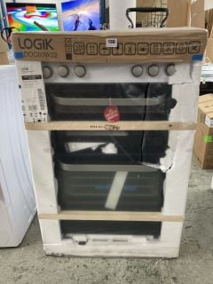 LOGIK DOUBLE OVEN MODEL: LDOC60W22 (SMASHED GLASS)