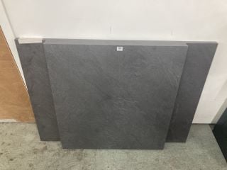 2 X GREY KITCHEN WORKTOP OFF CUTS (1340 X 960 X 40 MM AND 975 X 900 X 80 MM)