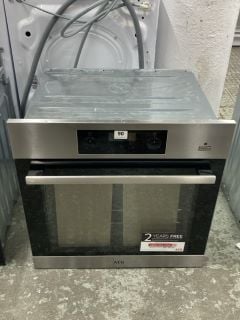 AEG SINGLE ELECTRIC OVEN MODEL BES355010M RRP £459