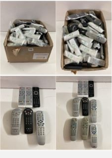 BOX OF REMOTE CONTROLS