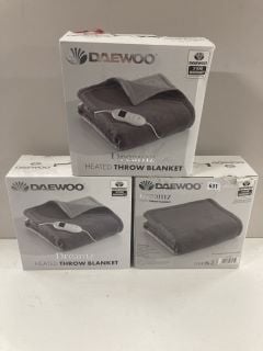 3 X ELECTRIC BLANKETS