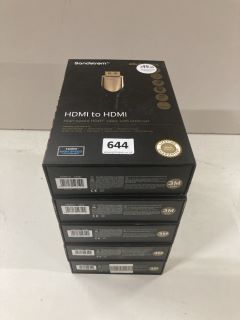 5 X SANDSTROM HDMI TO HDMI CABLES