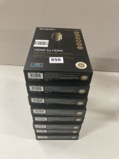 8 X SANDSTROM HDMI TO HDMI CABLES