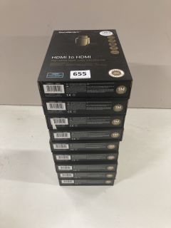 9 X SANDSTROM HDMI TO HDMI CABLES