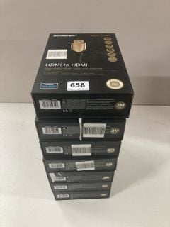 7 X SANDSTROM HDMI TO HDMI CABLES