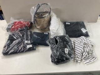 BOX OF MENS AND WOMENS UNSEALED CLOTHING