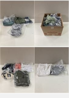 BOX OF MENS AND WOMENS UNSEALED CLOTHING