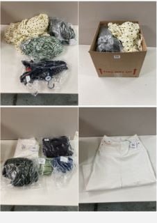 BOX OF MENS AND WOMENS UNSEALED CLOTHING