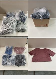 BOX OF MENS AND WOMENS UNSEALED CLOTHING