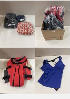 BOX OF MENS AND WOMENS UNSEALED CLOTHING