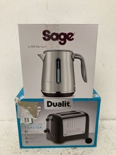 DUALIT TOASTER + SAGE KETTLE