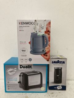 QTY OF KITCHEN ITEMS INC LAVAZZA MILK EASY