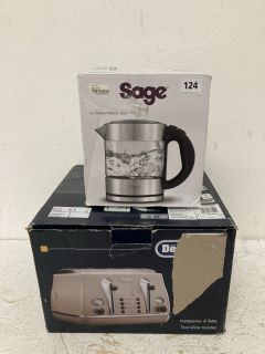 SAGE KETTLE + DELONGHI TOASTER