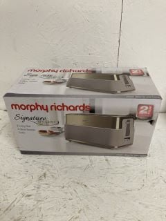 MORPHY RICHARDS SIGNATURE OPULENT 2 LONG SLOT 4 SLICE TOASTER GOLD