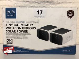 EUFY SECURITY WIRE-FREE 2K RESOLUTION SECURITY CAMERA WITH CONTINUOUS SOLAR POWER RRP: £179