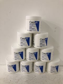 10 X CERAVE FRAGRANCE FREE MOISTURISING CREAM 16 OZ/ 454 G