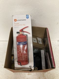 QTY OF ITEMS INC SMARTWARES BB2 POWDER EXTINGUISHER 2KG