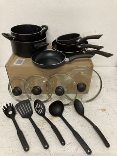 15 PIECE NON-STICK COOKWARE SET