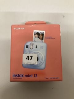 FUJIFILM INSTAX MINI 12 PASTEL-BLUE INSTANT CAMERA RRP: £73