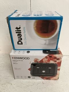 KENWOOD TOASTER + DUALIT KETTLE