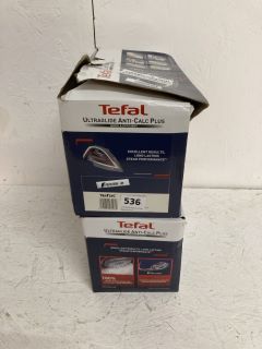 2 X TEFAL ULTRAGLIDE ANTI-CALC PLUS IRONS