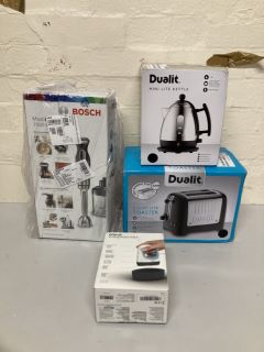 QTY OF KITCHEN ITEMS INC DUALIT TOASTER AND KETTLE