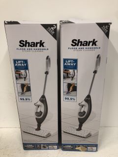 2 X SHARK FLOOR AND HANDHELD STEAM CLEANER