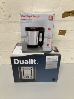 DUALIT TOASTER + MORPHY RICHARDS SOUP MAKER COMPACT