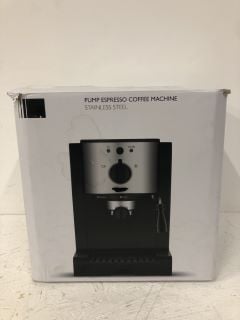 PUMP ESPRESSO COFFEE MACHINE STAINLESS STEEL