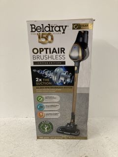 BELDRAY OPTAIR BRUSHLESS COPPER EDITION CORDLESS VACUUM CLEANER