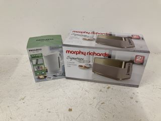 MORPHY RICHARDS TOASTER AND PROGRESS KETTLE