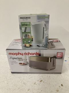 MORPHY RICHARDS TOASTER AND PROGRESS KETTLE