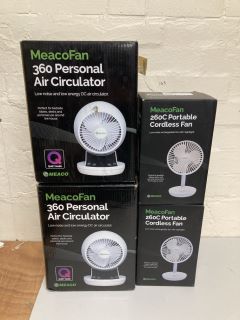 QTY OF MEACOFAN AIR CIRCULATORS AND FANS